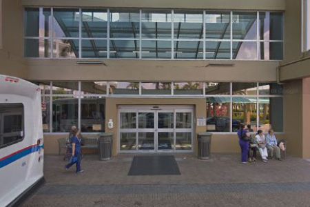 JetStream FCU inside Mercy Hospital. Mercy Hospital exterior